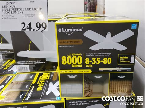 luminus lighting costco